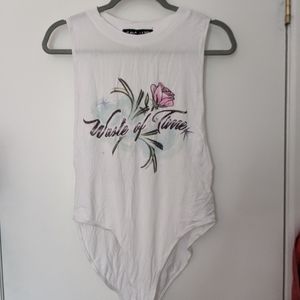Urban Outfitters Waste of Time Muscle Bodysuit